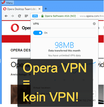 Opera Vpn Test 2021 Das Geschaftsmodell Mit Deinen Daten Falsch Verstanden